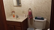 Large lake home with sandy beach